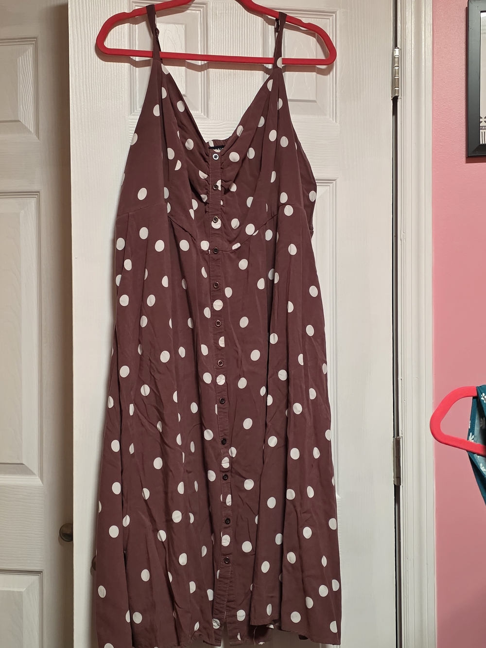 torrid Mauve Polka Dot Midi Dress